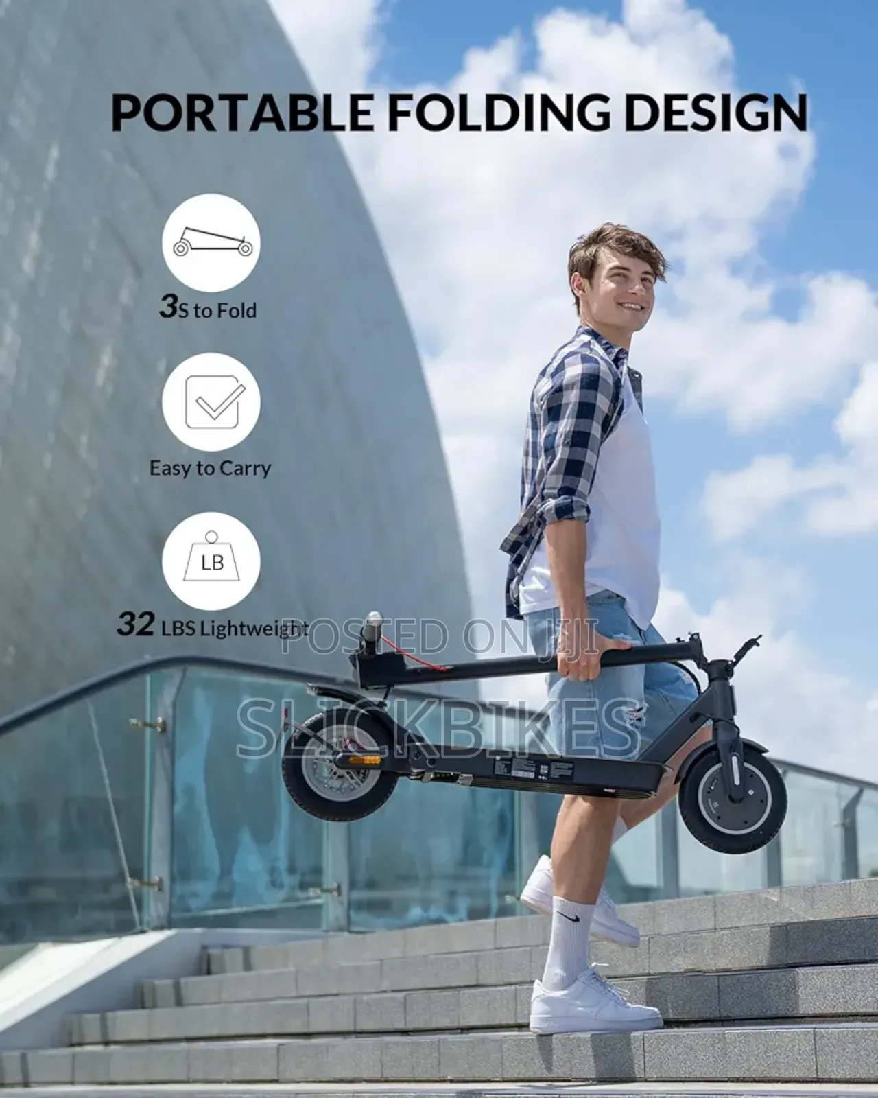 5th Wheel V30pro Electric Scooter, 10" Solid Tires, 350w Motor
