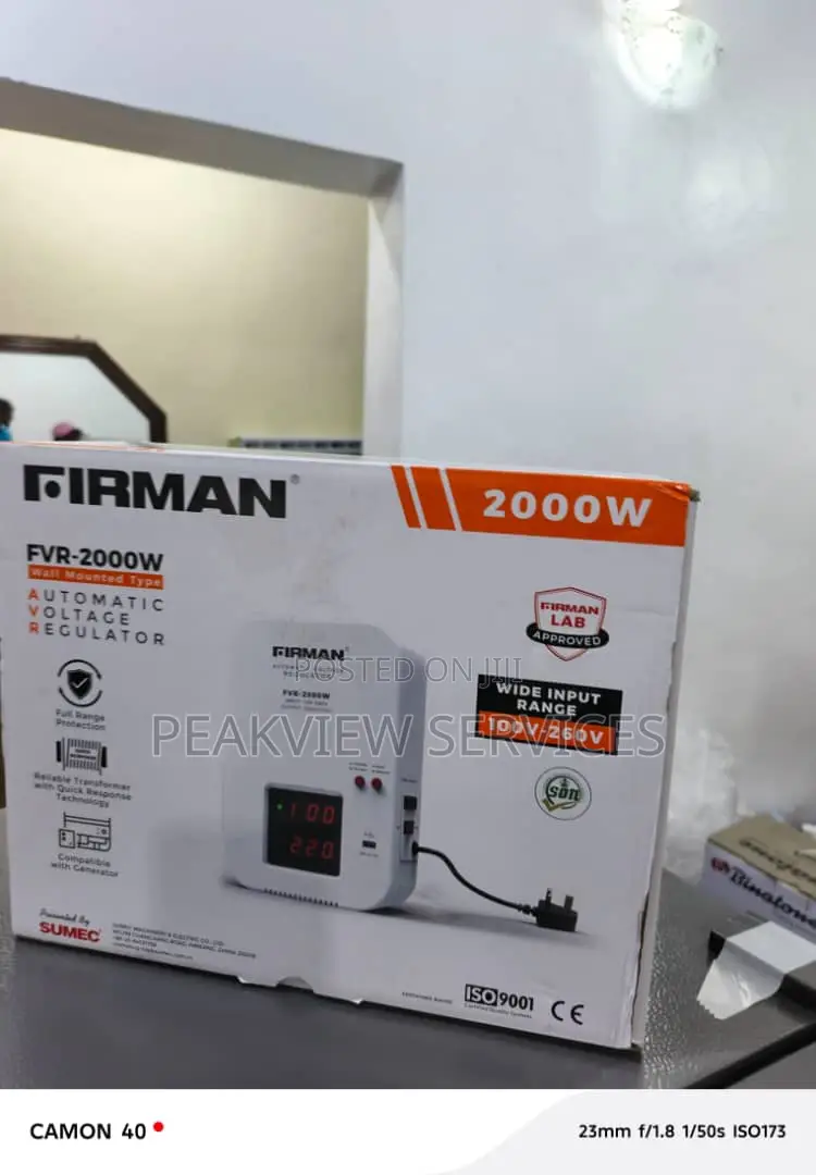 Firman FVR-2000w Automatic Electrical Stabilizer