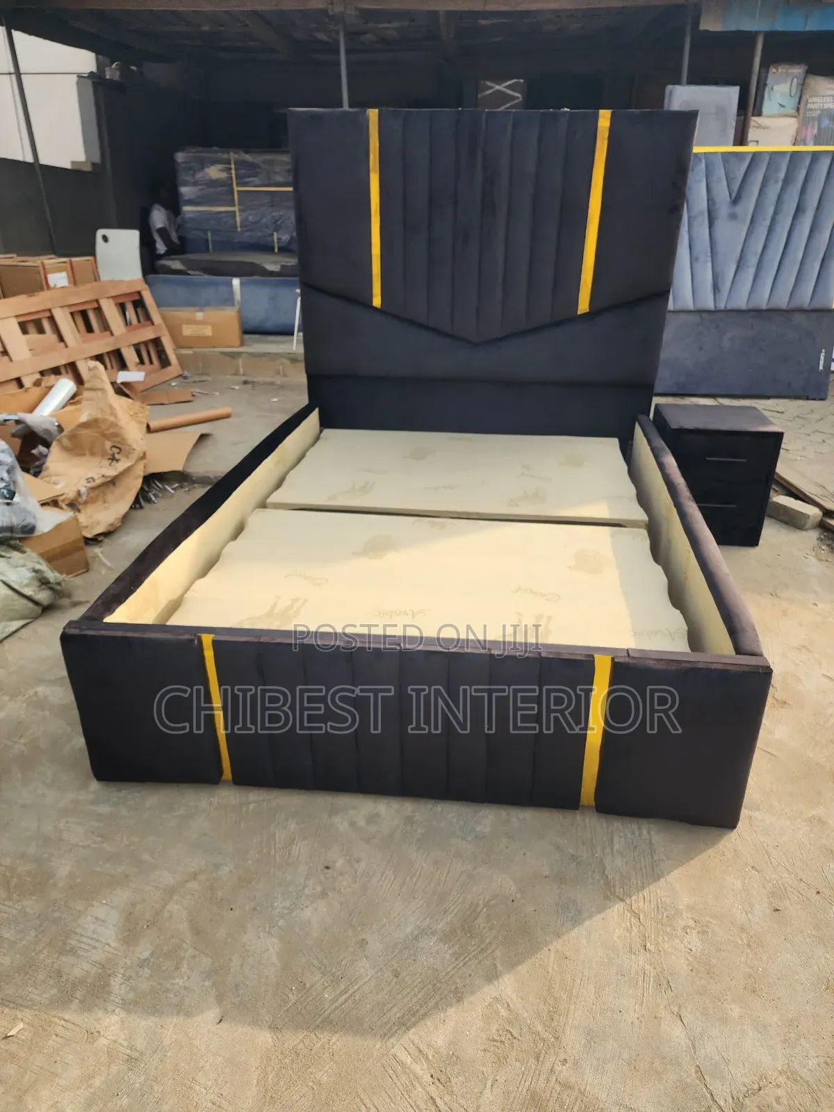 High Quality Padded Bed Frame