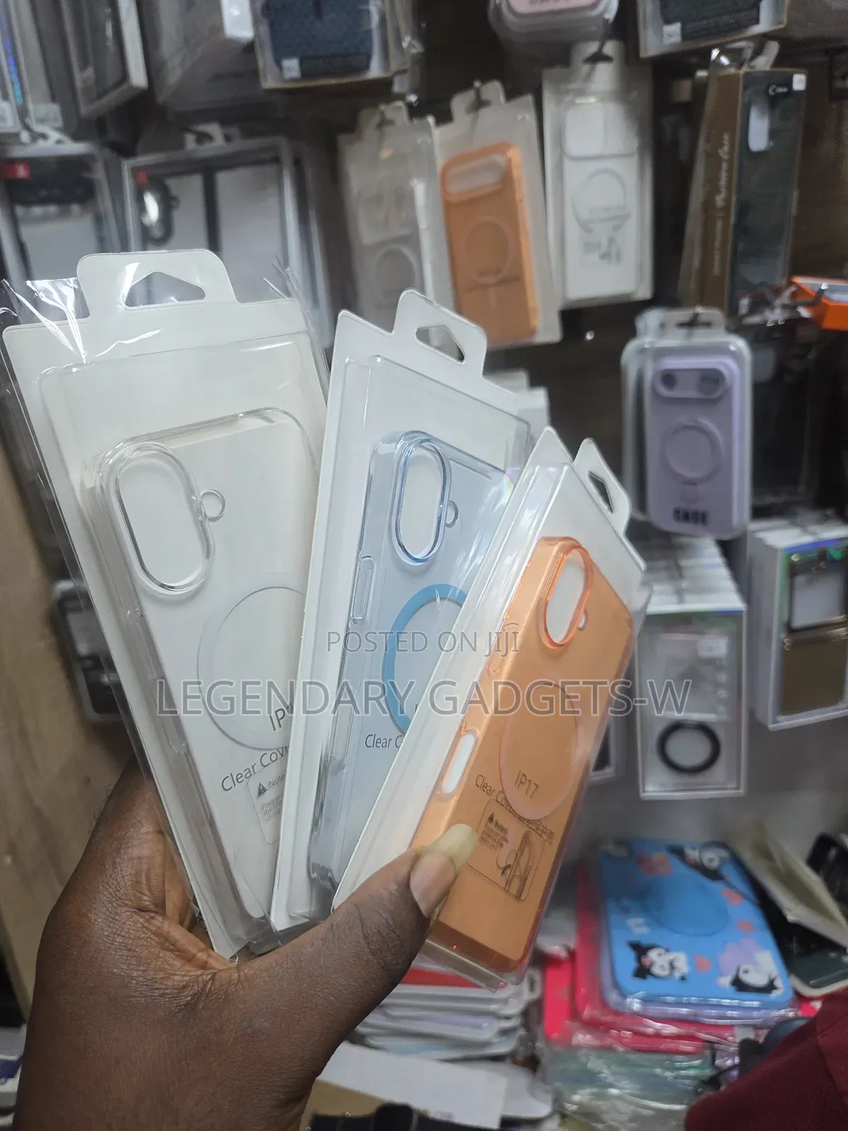 iPhone 17 Transparent Colored Pouch