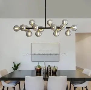 2026 Post Modern Nordic Smoky Glass Chandelier Light