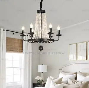 American Retro Medieval Crystal Candle Romantic Chandelier