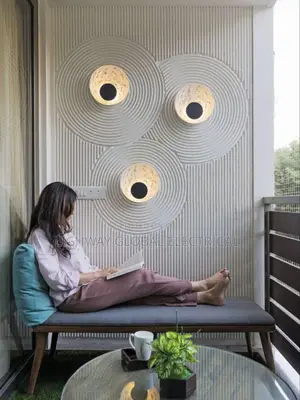 Oudeladi Round Resin Indoor Wall Lamp