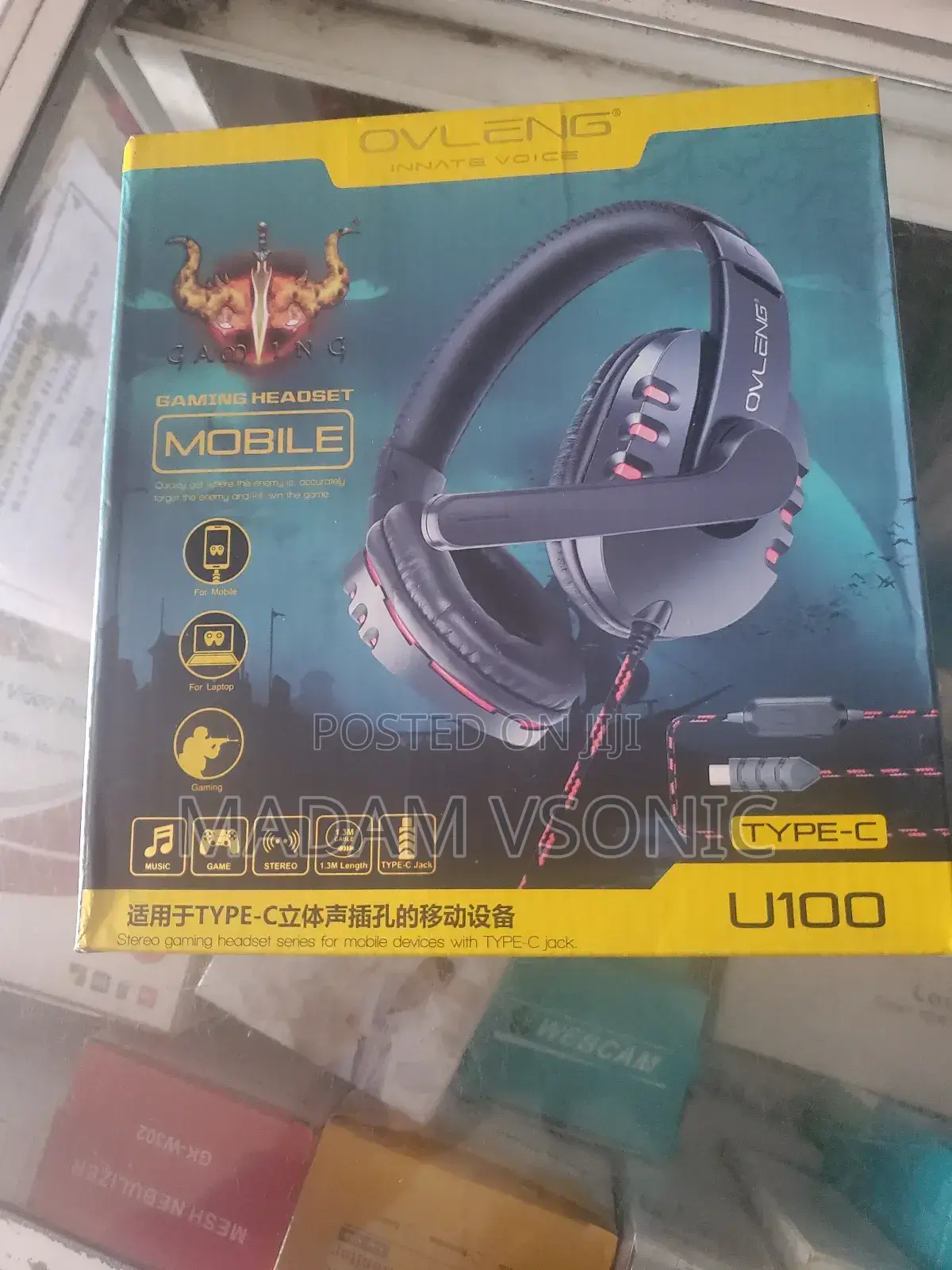 Ovleng Gaming Headset With Mobile Support U100