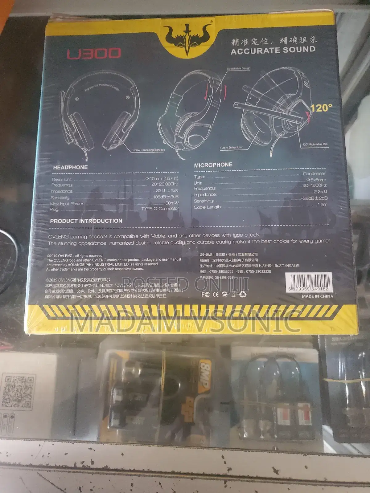 Ovleng Gaming Headset With Mobile Support U300