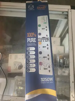 Smart England, 100% Pure Copper Extension Box With Surge Protection