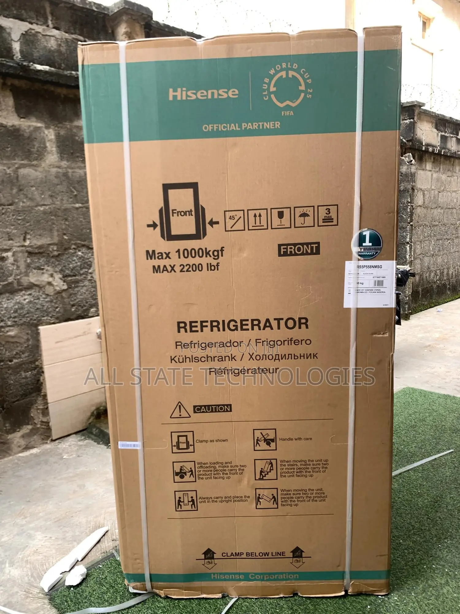 Hisense 529l Fridge Freezer Side by Side