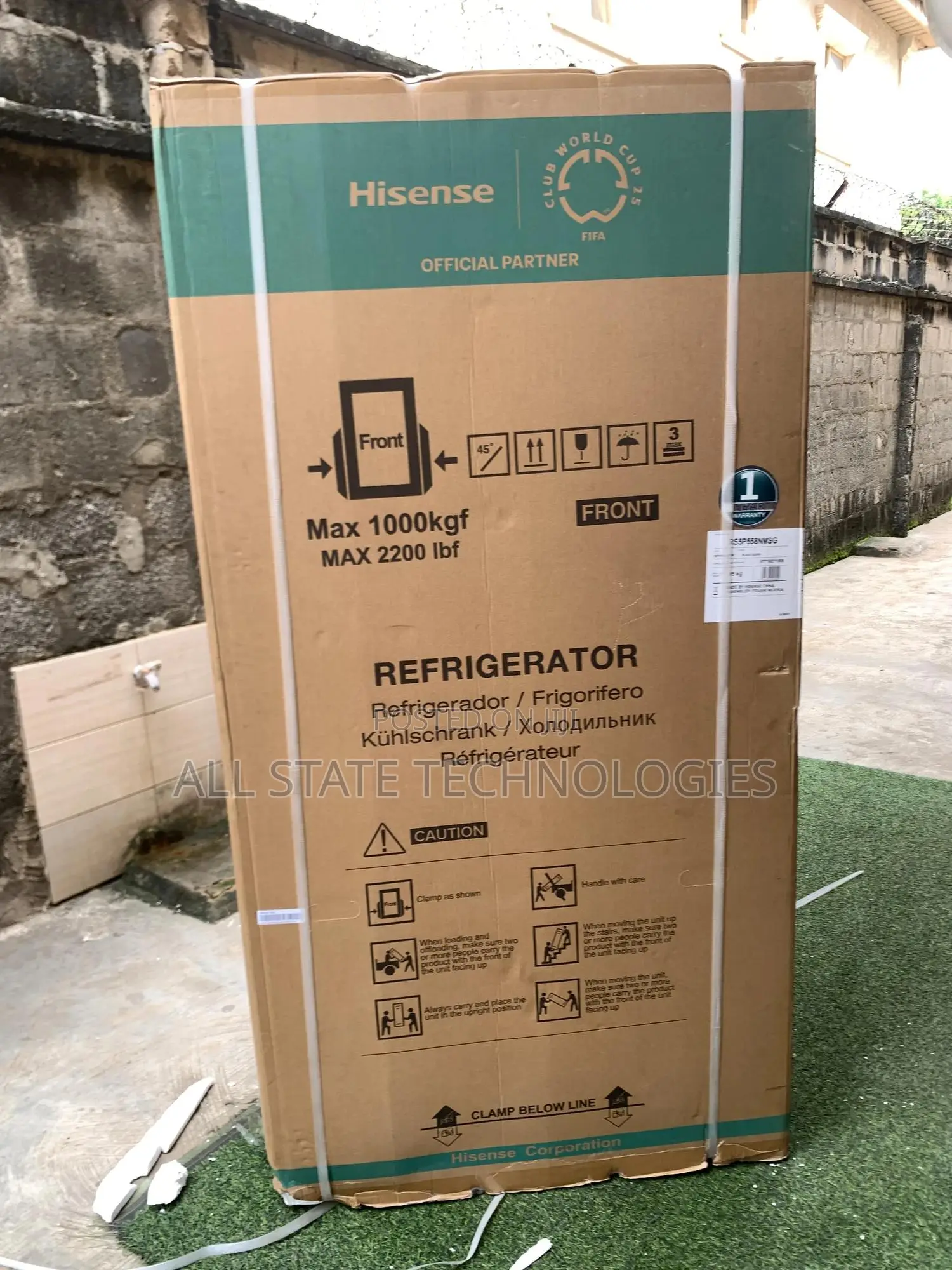 Hisense Side by Side Refrigerator With Inverter Technology
