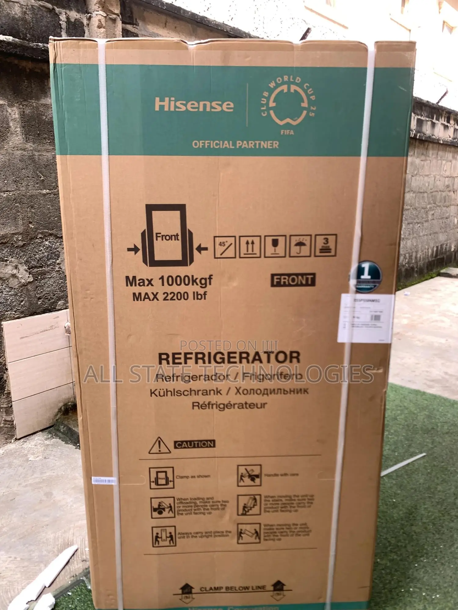 Hisense Large Side by Side Refrigerator 529 Liters