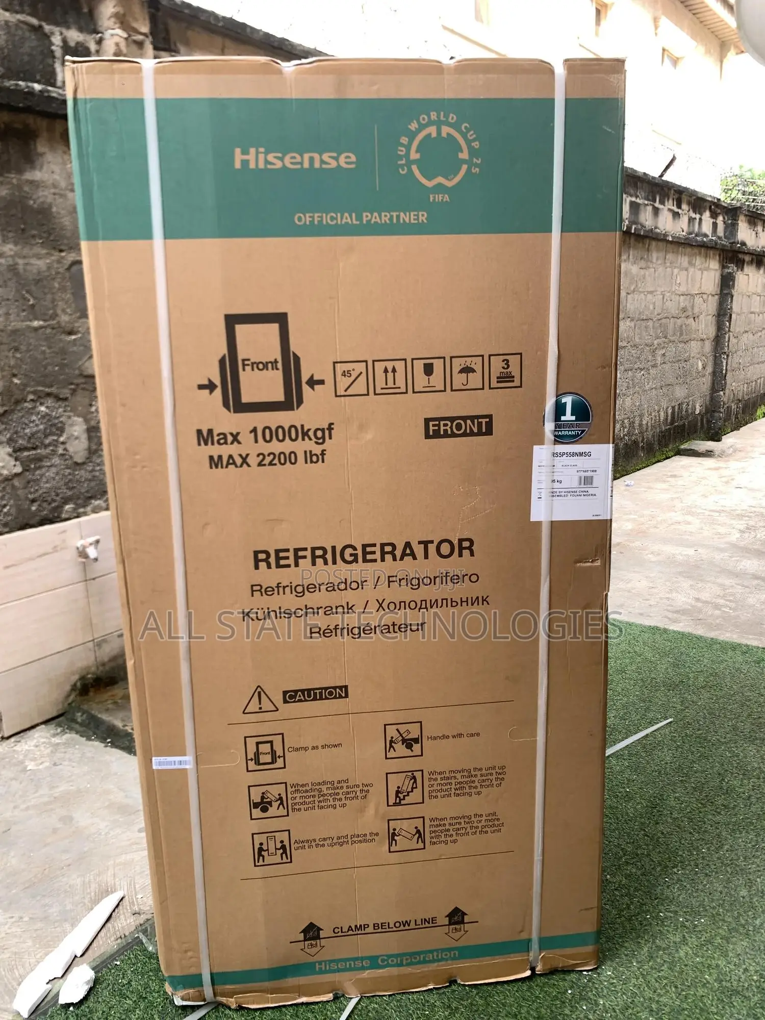 Hisense 529l Inverter Side by Side Appliance