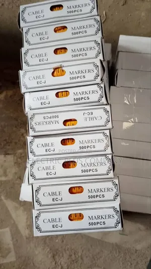 Cable Marker Ec Type Yellow Numbers Letters