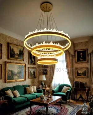 3 Rings Led Luxury Chandelier Fitting Light