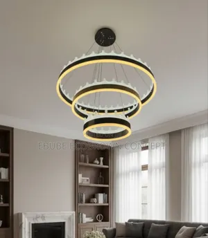 3 Rings Led Luxury Chandelier Fitting Light