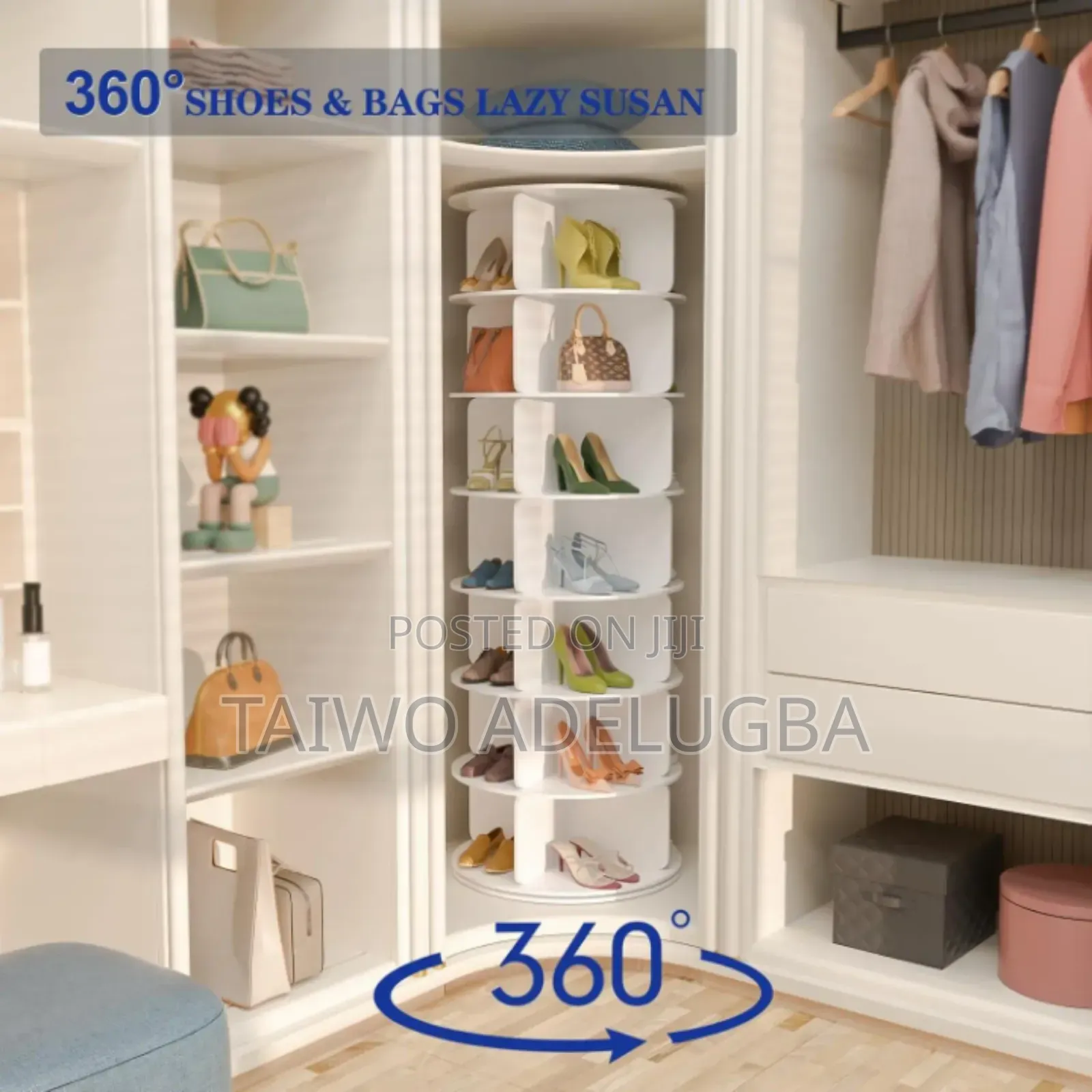 360 Rotating Shoe Rack