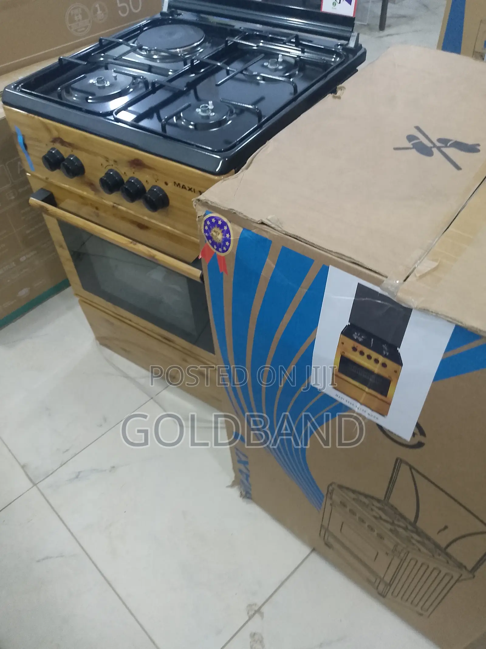 Maxi 3+1 Gas Cooker With Easy Ignition