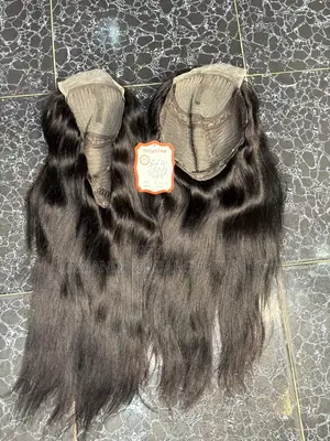 5by5 T'part 24'inches Pure Human Hair Silky Straight Hair