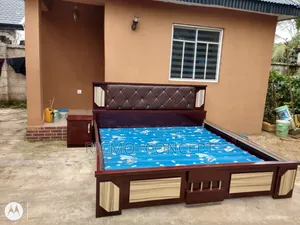 Neatly Used 7 by 7 Bedframe With 1 Side Drawer
