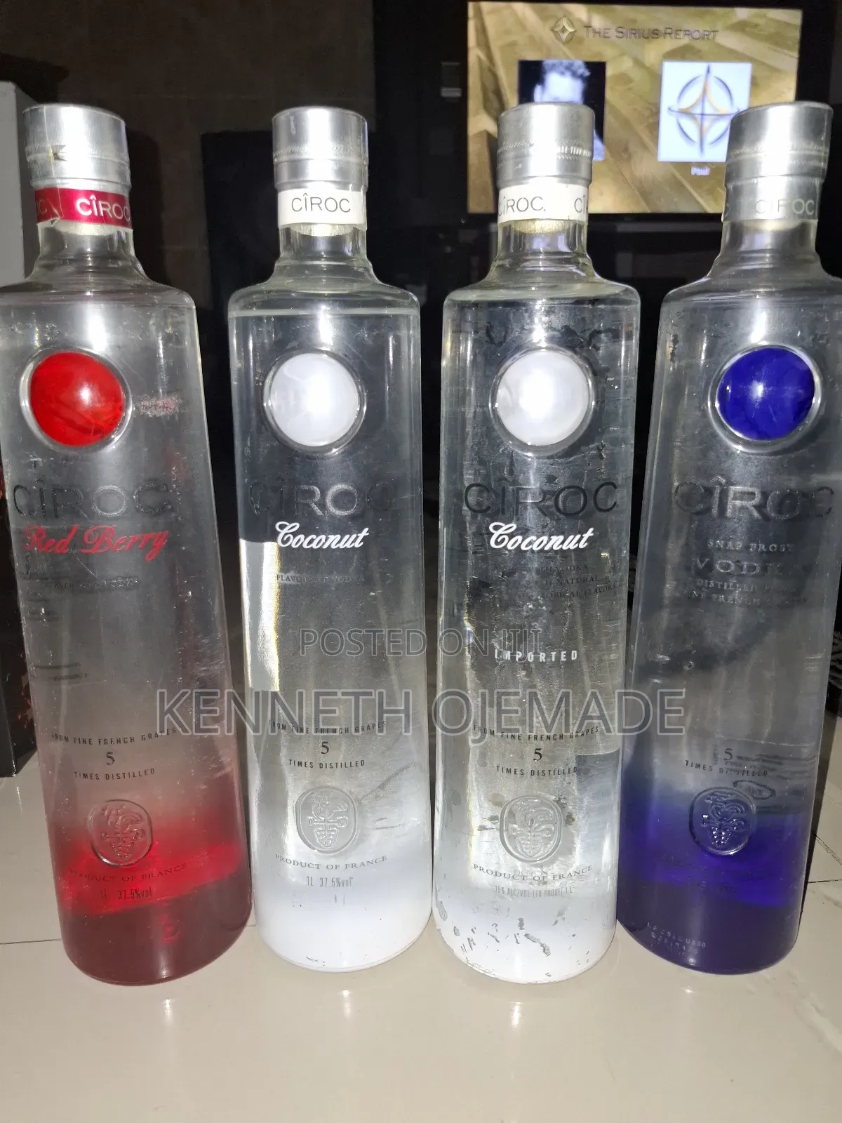 Various Alcoholic Drinks for Sale