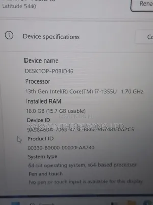 Laptop Dell Latitude 5440 16GB Intel Core I7 SSD 512GB