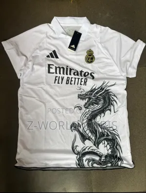 Original Real Madrid Official Icon Conference White Polo Shirt