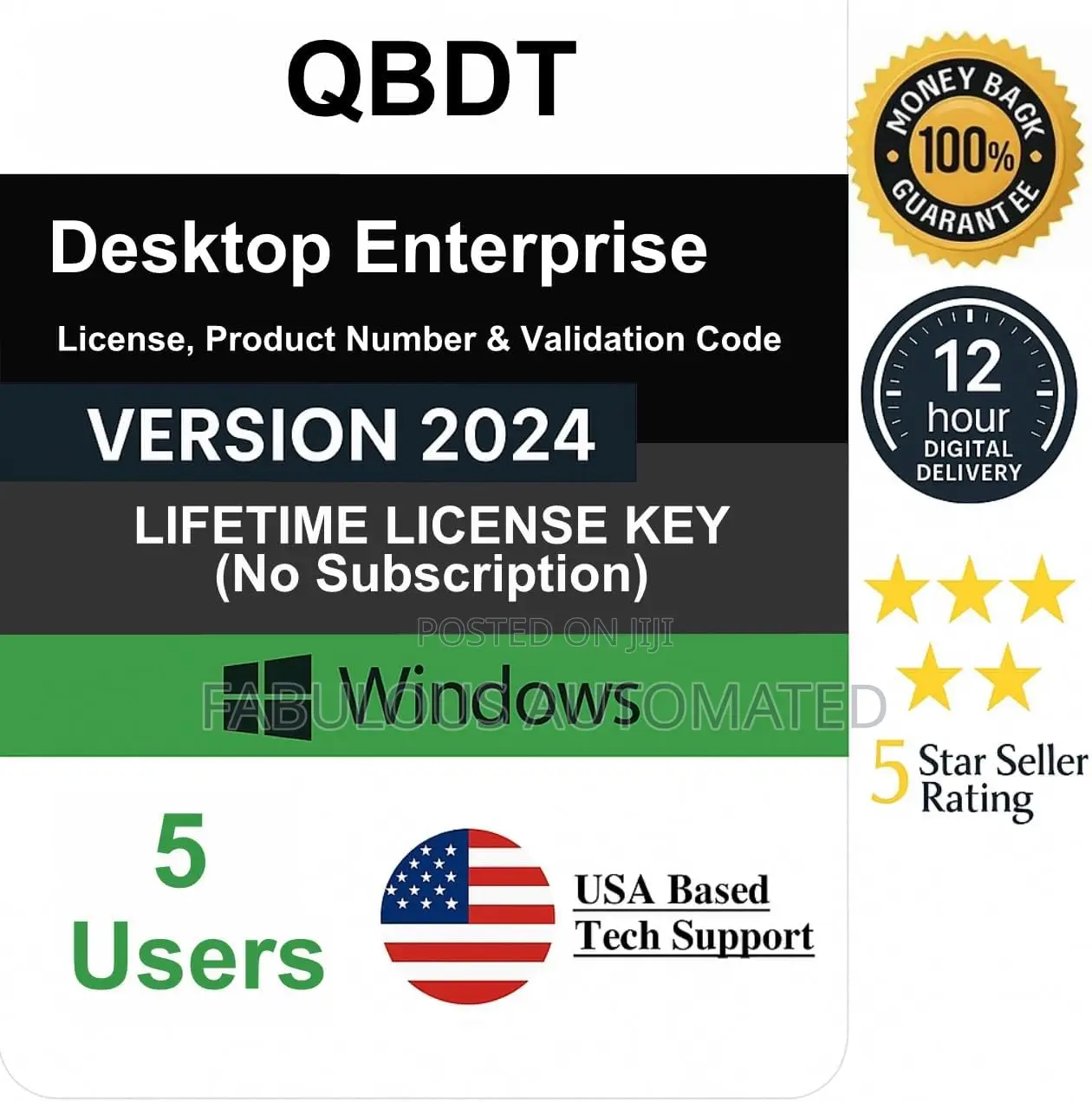 Quickbooks Desktop Enterprise 2024 | 5 User's Lifetime
