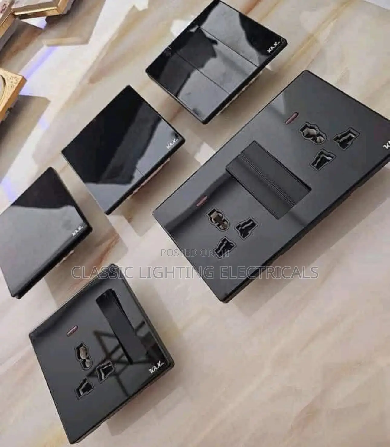 Mirror Black Switches And Socket