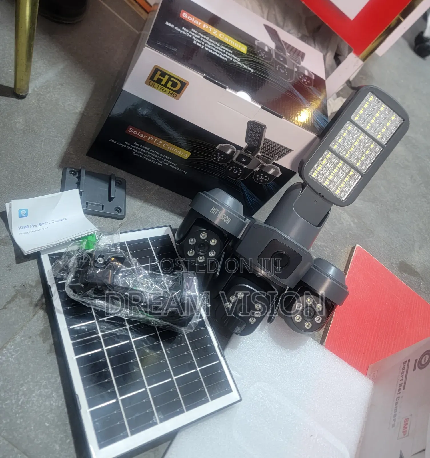 Three Lens Solar Camera With Light
