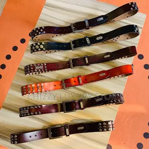 High Quality Luxury Men Genuine Leather Stuf Belts.