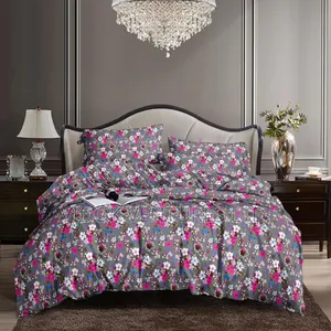 Complete Duvet Set. High Quality 1 Bedsheet, 4 Pillowcases and Duvet