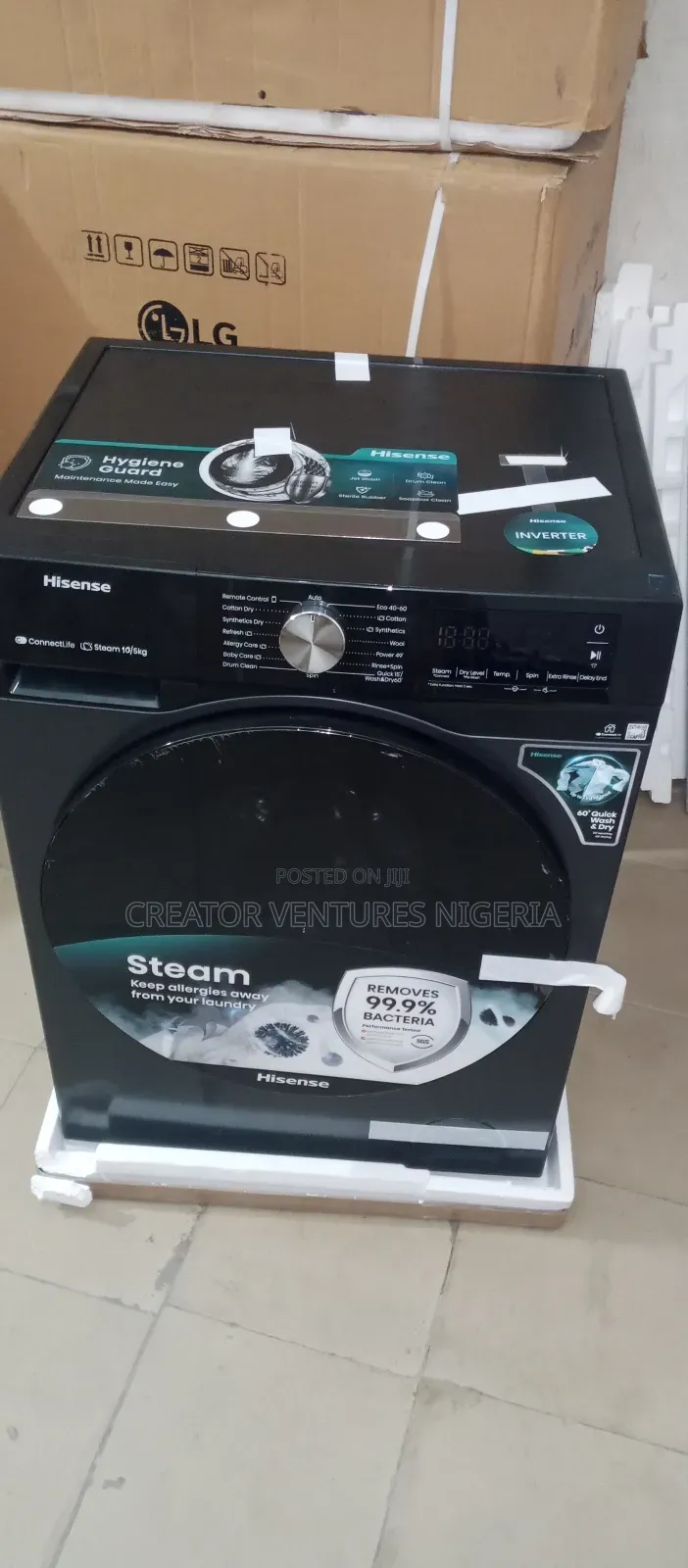 Hisence Inverter Wash Dry 10/5kg Front Loader Full Automatic Machine