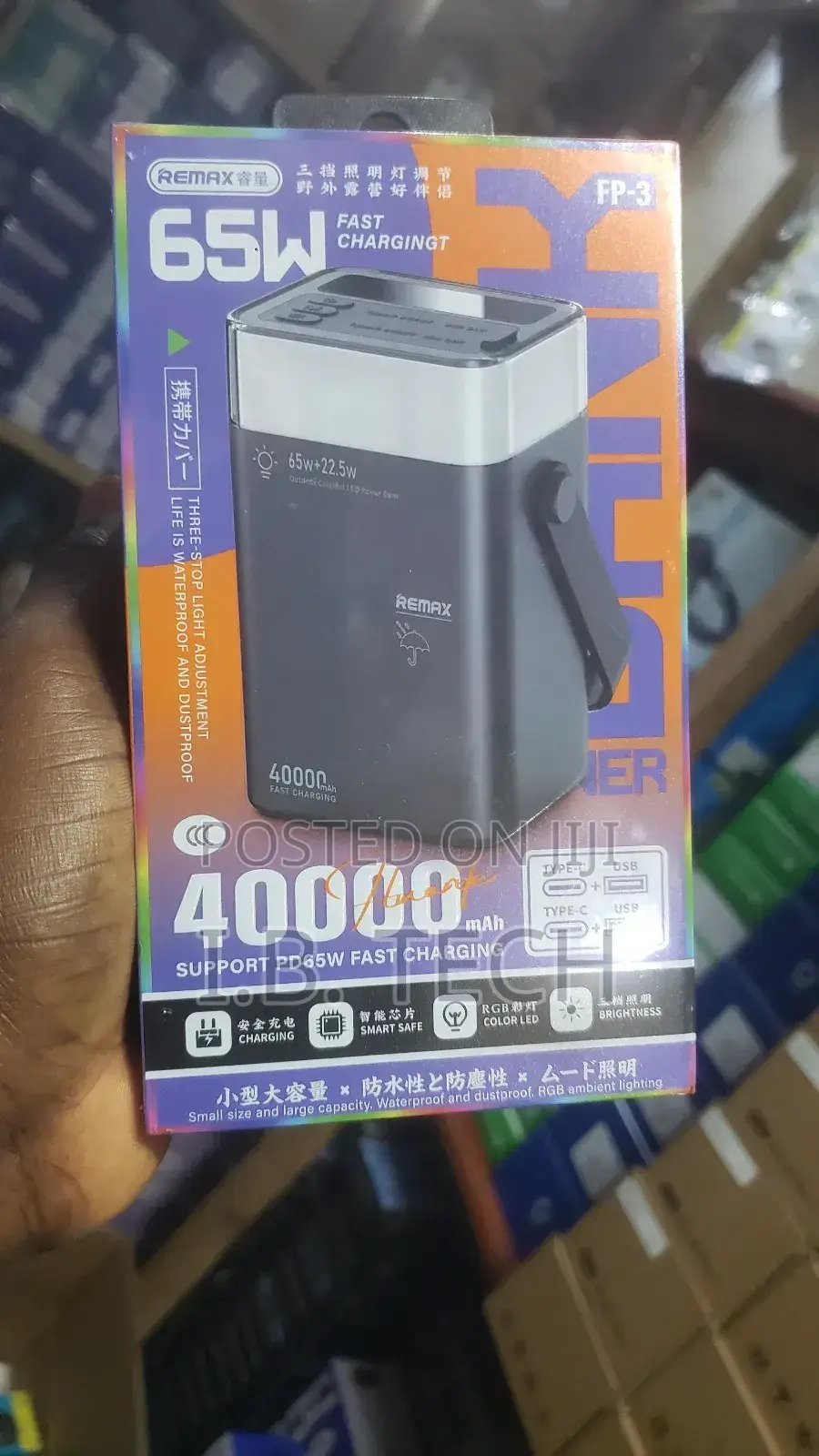 Remax 40000mah Support Pd75w Fast Charging