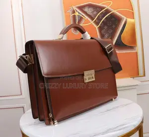Mont Blanc Quality Luxury Genuine Leather Briefcase