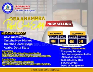 Now Selling Oba Obosi Second Niger Bridge Opposite New Market Electria