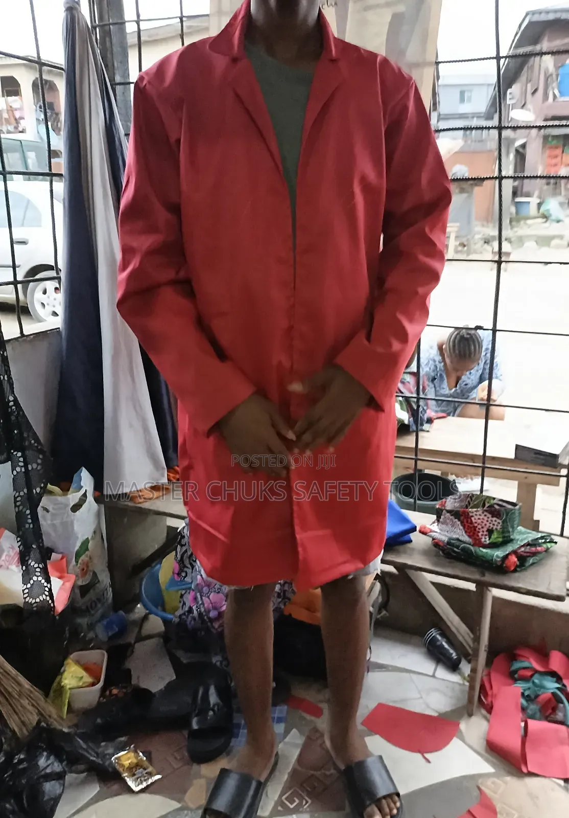 Red Lab Coat