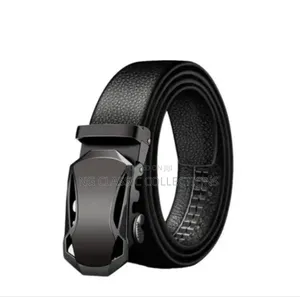 Men's Leather Belt With Automatic Buckle