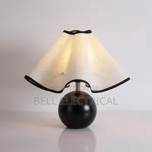 French Wooden Ball Base Led Table Lamps