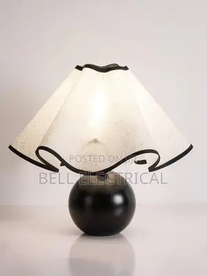 French Wooden Ball Base Led Table Lamps
