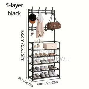 Hat And Shoe Rack In 5 Layers