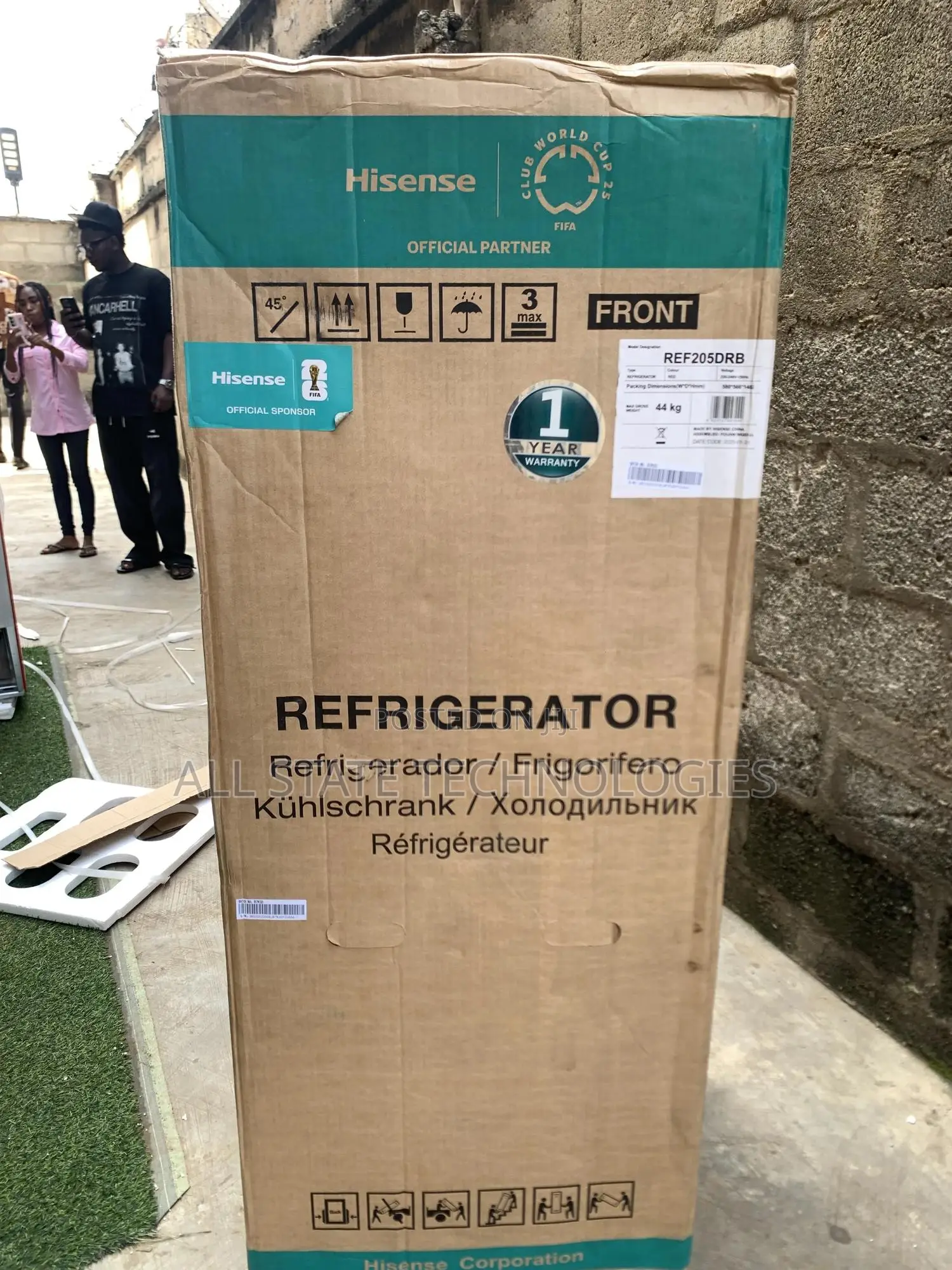Hisense Ref 205 DRB Red 204l Refrigerator With Separate Freezer