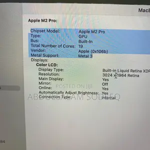 Laptop Apple MacBook Pro 2023 M2 Pro 1GB SSD 512GB