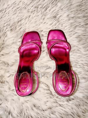 Brand New Pink Sandal With 4-Inch Heels in Ibadan - Shoes, Tryphena