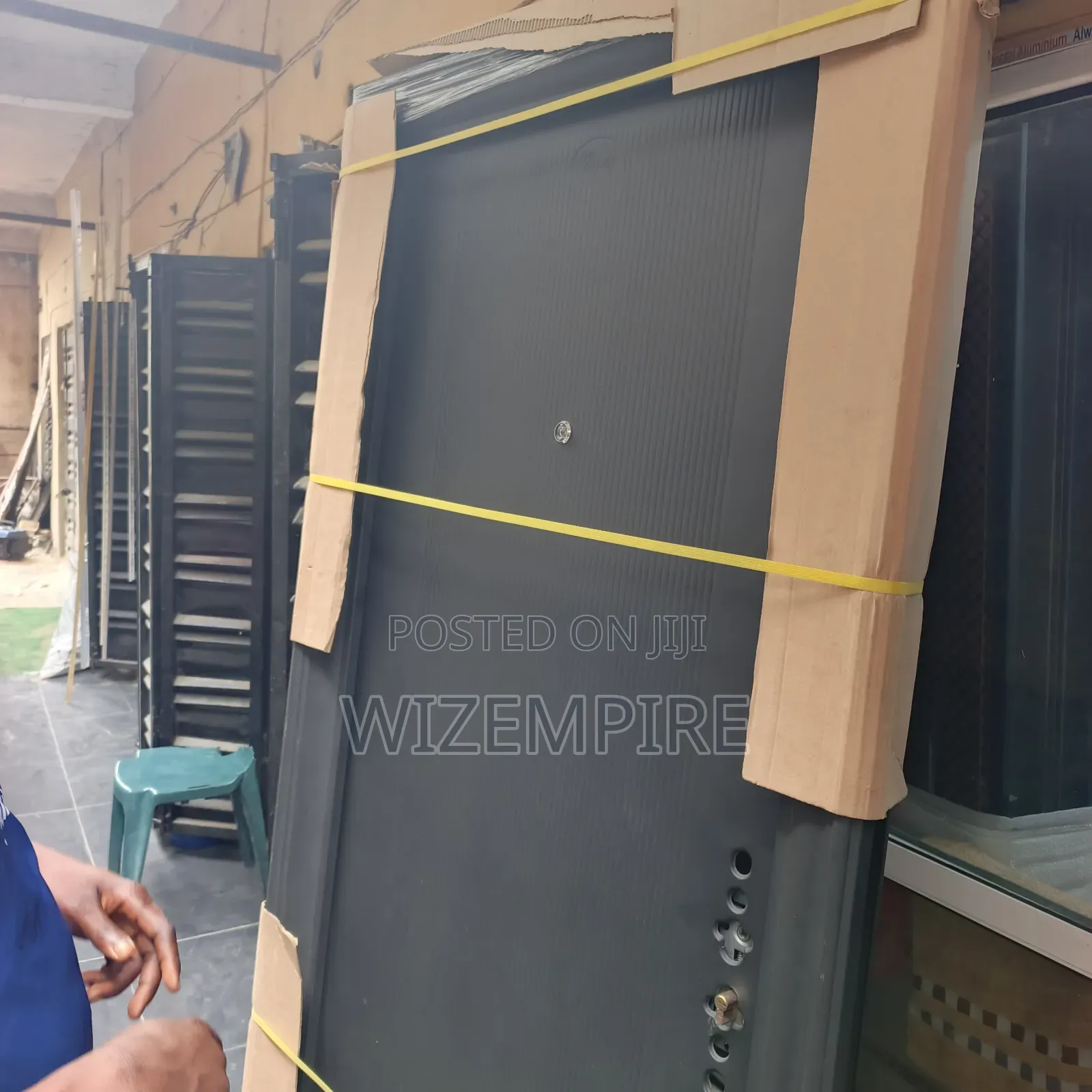 3ft Steel China Black Doors Available