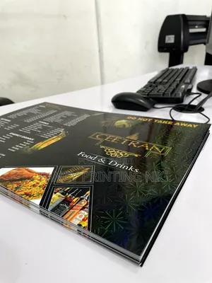 Luxury Food Menu Design Printing for Restaurants Hotels