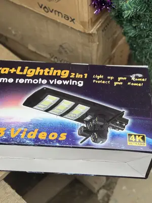 Solar Street Light With 2 CCTV Cameras | Motion Sensor | Night Vision