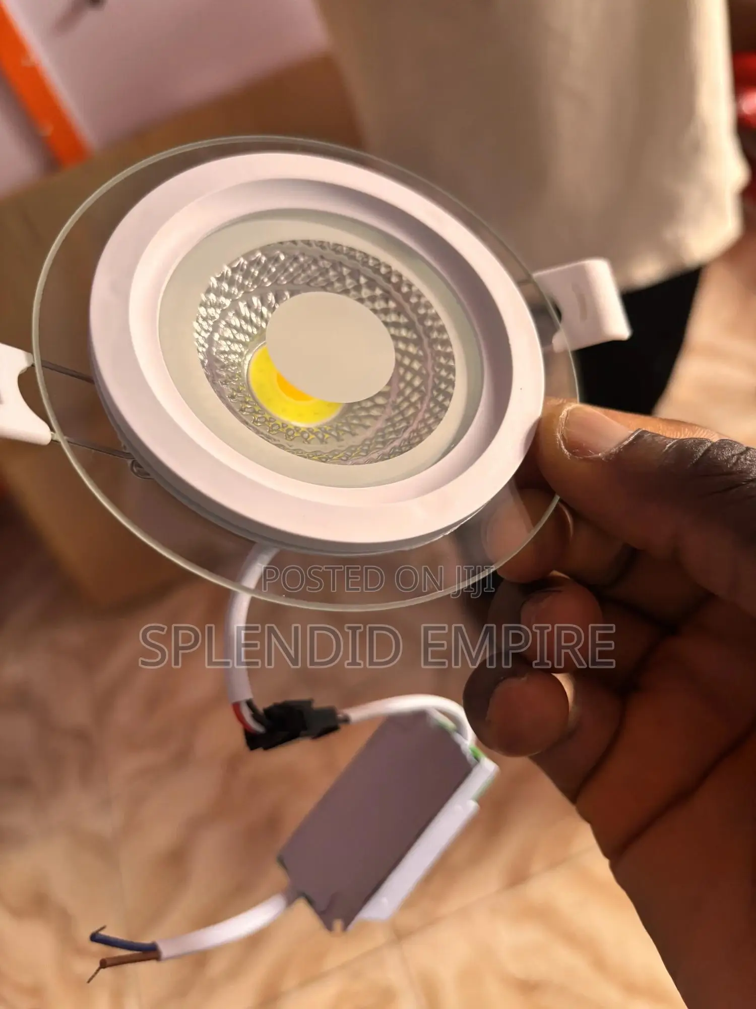 Glass Pop Down Light