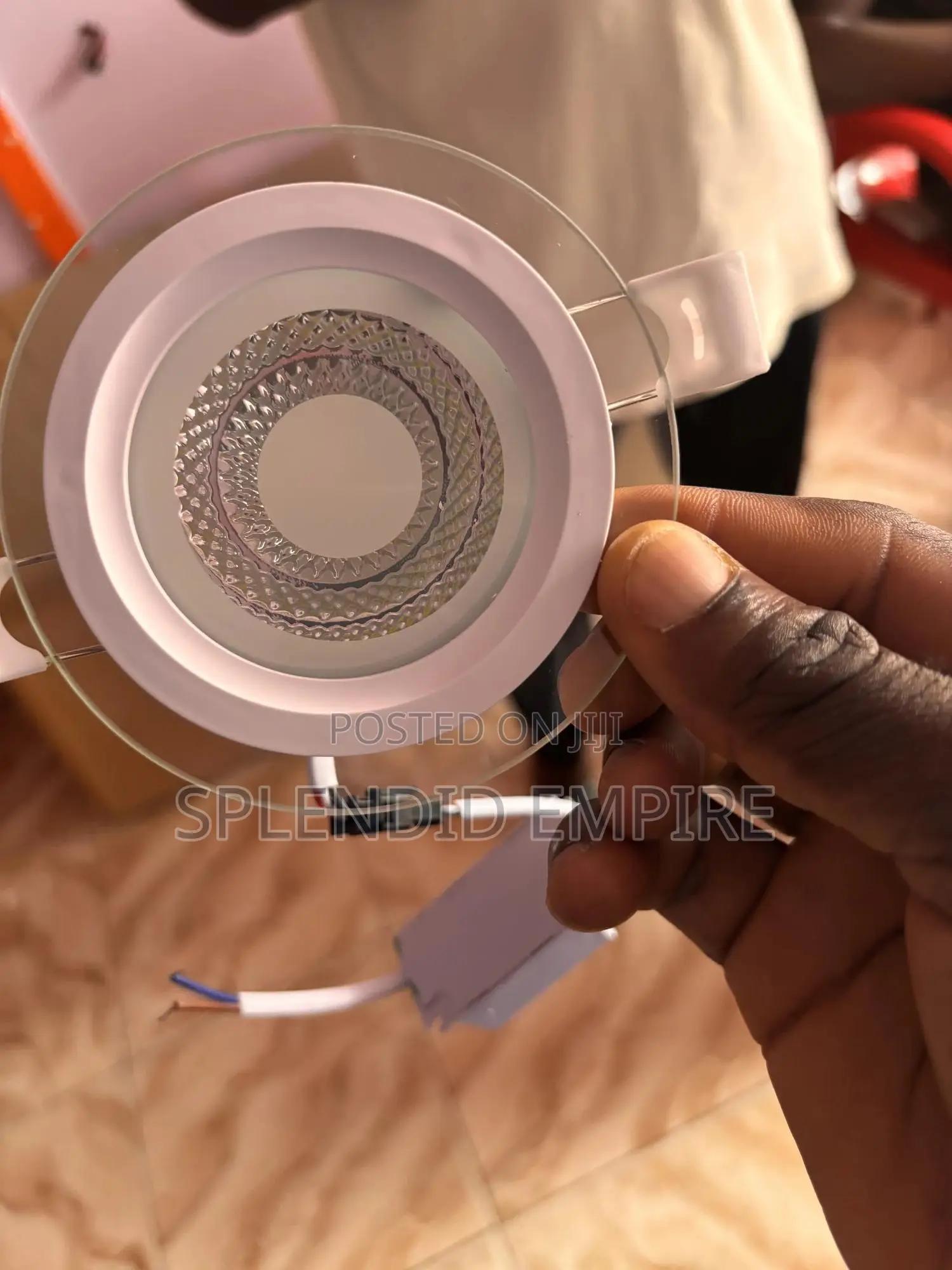 Glass Pop Down Light