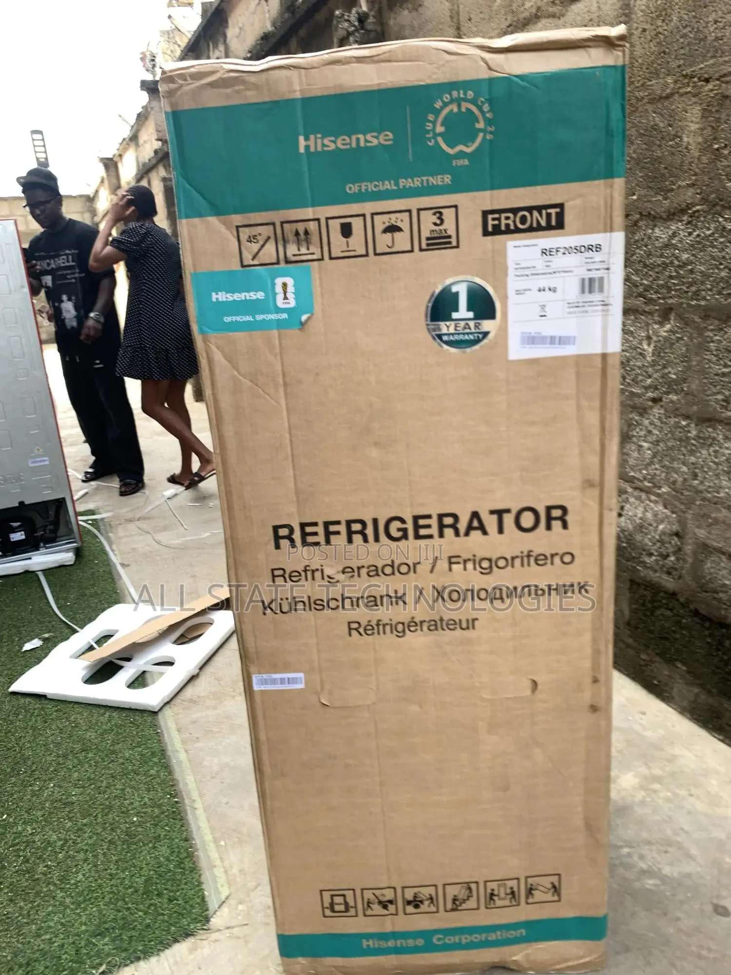 Hisense Ref 205 DRB Powerful Cooling Double Door Fridge