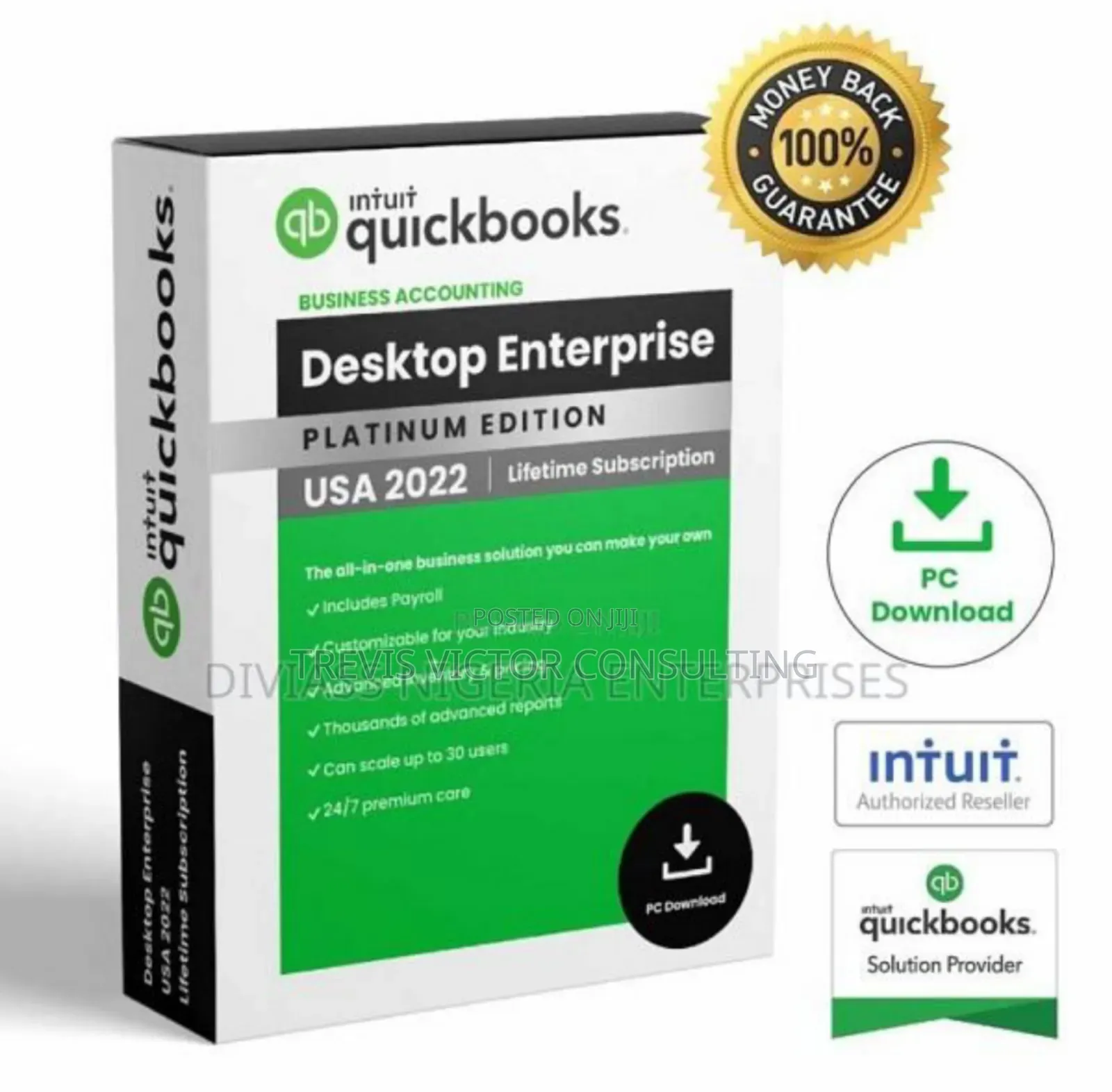 Quickbooks Enterprise Platinum Edition 24.0 For 30 Users