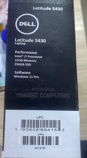 New Laptop Dell Latitude 5430 16GB Intel Core I7 SSD 256GB
