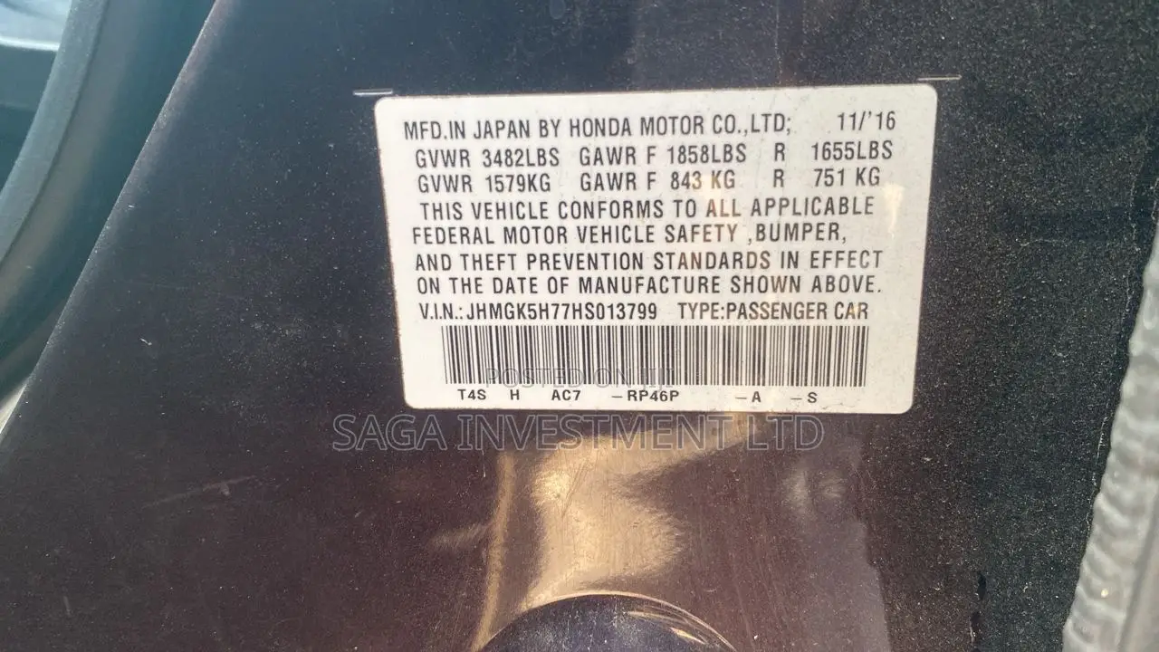 Honda Fit EX 2017 Purple